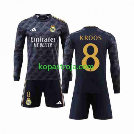 Billiga Fotbollströjor Real Madrid Kroos 8 Barn Borta tröja 2023/24 Långärmad